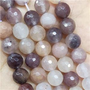 Natural Lilac Jasper Beads Faceted Round, approx 10mm dia