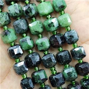 Zoisite Beads Faceted Cube, approx 9-10mm