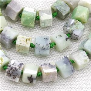 Green Opal Rondelle Beads, approx 12-14mm