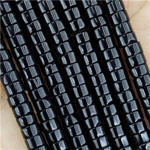 Black Onyx Heishi Beads, approx 4mm