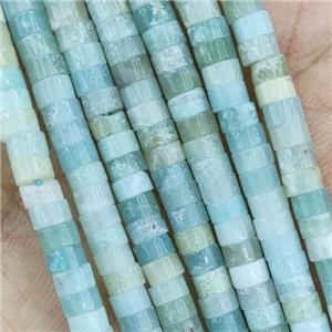 Blue Amazonite Heishi Beads, approx 4mm