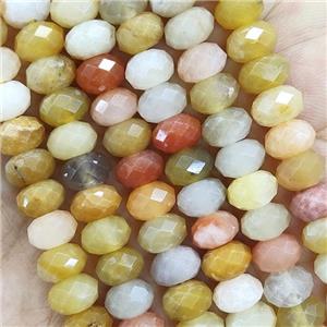 Chalcedony Beads Faceted Rondelle, approx 5x8mm
