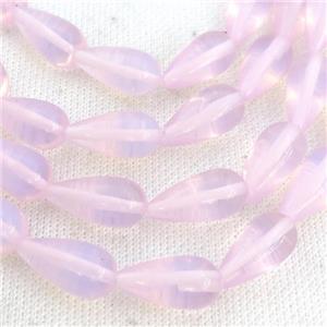 Pink Opalite Beads Teardrop, approx 6x12mm