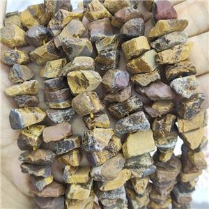 Natural Tiger Eye Nugget Beads Freeform Rough, approx 10-18mm
