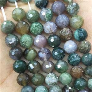 Indian Agate Beads Multicolor Faceted Round, approx 8mm dia