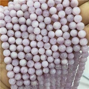 Natural Kunzite Beads Round Smooth, approx 7.5mm dia