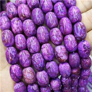 Purple Sugilite Rice Beads Dye, approx 12-17mm