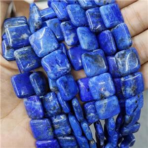 Natural Lapis Lazuli Beads Blue Square, approx 16mm
