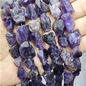 Natural Amethyst Nugget Beads Purple Freeform, approx 12-18mm