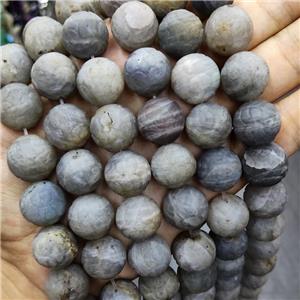 Labradorite Round Beads Carved, approx 14mm