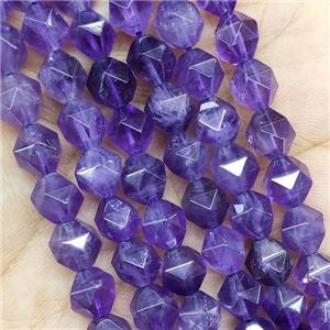 Purple Amethyst Beads Cut Round, approx 7-8mm