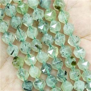 Green Prehnite Beads Cut Round, approx 9-10mm
