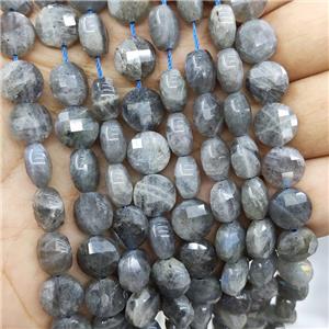 Labradorite Beads Faceted Circle, approx 10mm