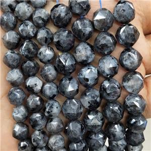 Black Labradorite Beads Cut Round, approx 7-8mm