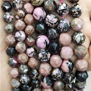 Pink Chinese Rhodonite Beads Round Cut, approx 7-8mm