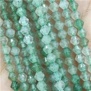 Natural Green Strawberry Quartz Beads Bicone, approx 4mm