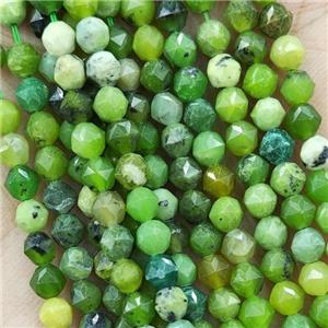 Green Canadian Chrysoprase Beads Cut Round, approx 4mm