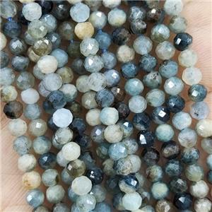 Natural Blue Tourmaline Beads Faceted Round, approx 4mm