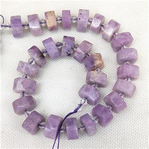 Kunzite Heishi Beads Cut Purple, approx 14-18mm
