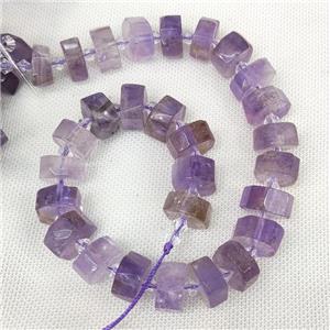 Natural Amethyst Heishi Beads Lt.purple Cut, approx 14-18mm