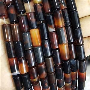 Natural Dream Agate Tube Beads, approx 8x16mm