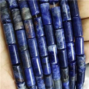 Natural Blue Sodalite Beads Tube, approx 8x16mm