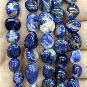 Natural Blue Sodalite Beads Chip Freeform, approx 6-9mm