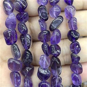 Natural Amethyst Chip Beads Purple Freeform, approx 6-9mm