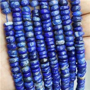 Natural Lapis Lazuli Beads Rondelle Blue Lazurite, approx 8mm