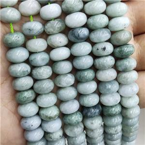 Burmese Chrysoprase Beads Green Smooth Rondelle, approx 6x10mm