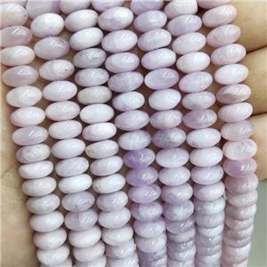 Natural Kunzite Beads Purple Smooth Rondelle, approx 5x10mm