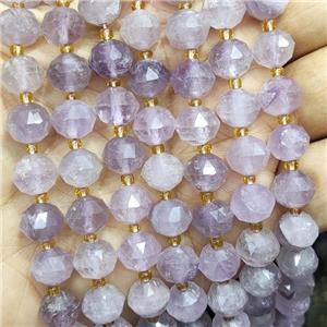 Natural Purple Chalcedony Beads Cut Rondelle, approx 9-10mm