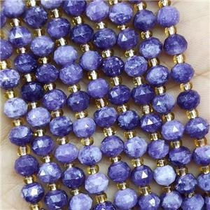Natural Lepidolite Beads Purple Cut Rondelle, approx 5-6mm
