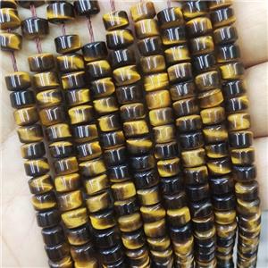 Natural Tiger Eye Stone Beads Heishi, approx 6mm