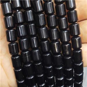 Natural Agate Beads Tube Black Dye, approx 8-10mm