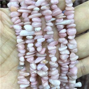 Natural Chinese Pink Opal Chip Beads Freeform, approx 5-8mm, 32inch length
