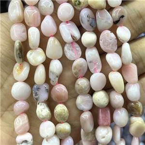 Natural Pink Opal Chips Beads Freeform, approx 8-10mm