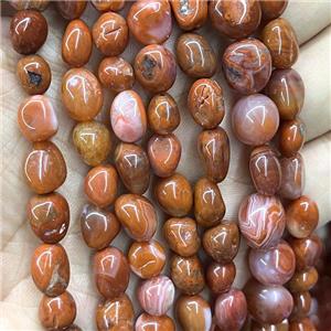 Natural Red Carnelian Agate Chips Beads Freeform Polished, approx 8-10mm