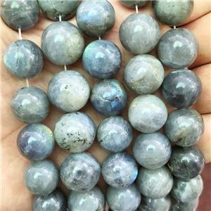 Natural Labradorite Beads Smooth Round, approx 14mm