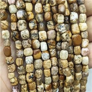 Natural Picture Jasper Chips Beads Freeform, approx 6-9mm