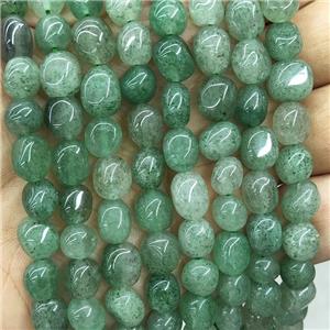 Natural Green Strawberry Quartz Chips Beads Freeform, approx 6-9mm