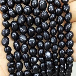 Natural Black Obsidian Chips Beads Freeform, approx 9-12mm