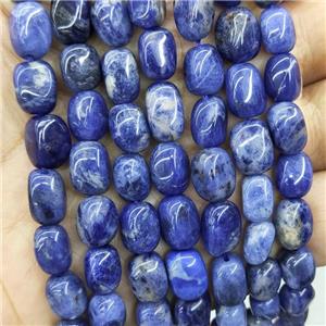 Natural Blue Sodalite Chips Beads Freeform Polished, approx 9-12mm