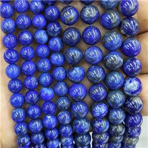 Natural Lapis Lazuli Beads Blue Smooth Round, approx 6mm dia