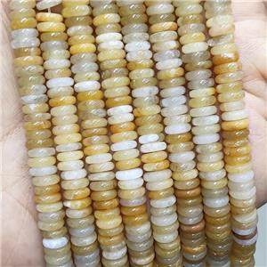 Natural Yellow Aventurine Heishi Spacer Beads, approx 6mm