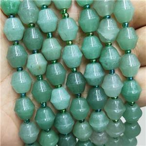 Natural Green Aventurine Beads Bicone, approx 10-11mm