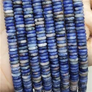 Natural Blue Sodalite Heishi Beads Matte, approx 6mm
