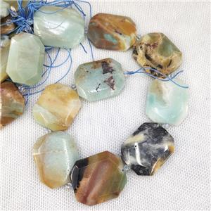 Natural Chinese Amazonite Slice Beads, approx 20-35mm