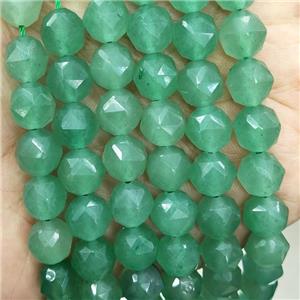 Natural Green Aventurine Beads Cut Round, approx 9-10mm