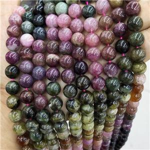 Natural Tourmaline Beads Multicolor Smooth Round, approx 12mm dia